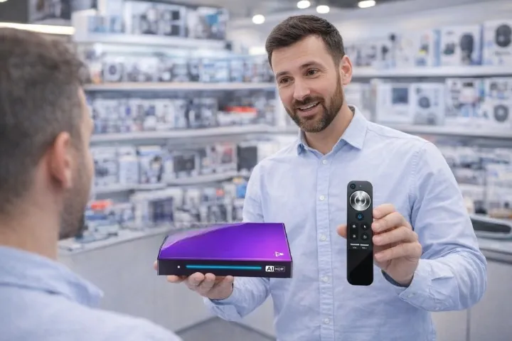اندروید باکس H96 MAX M9 AI 4GB 32GB